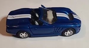 2001 New Ray 1/32 Diecast  2000 Shelby Series 1 Sports Car Blue with White Strip - Picture 1 of 10