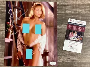 (SSG) Caliente y Sexy ECHO JOHNSON Firmado 8X10 Color Foto "Miss Jan. 1993" - Certificado de autenticidad JSA - Imagen 1 de 6