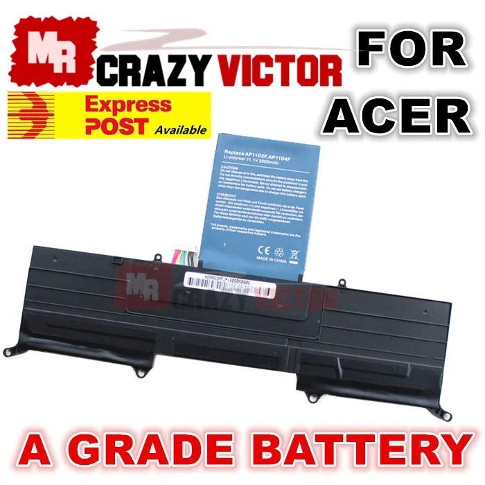 3000mAh Battery For Acer Aspire S3 Ultrabook AP11D3F KB1097 MS2346 BT00303026 - Image 1 of 1