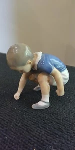 B&G Bing and Grondahl Copenhagen Figurine #1636 DICKIE BOY PLAYING CHILD - Picture 1 of 8
