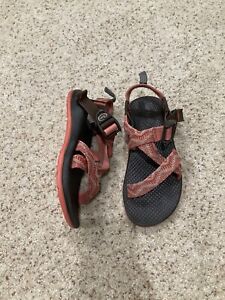 Chaco sz 13 girls orange/red Wide strapped sandals Chacos will combine shipping!