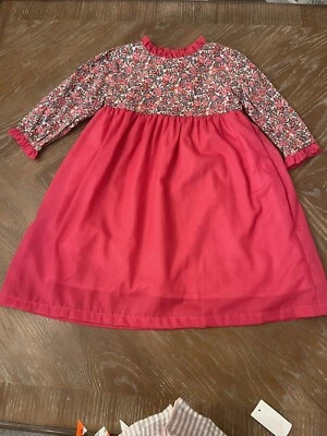 oaks apparel girls dress size 7 floral preppy country club coquette knee length - Image 1 of 4