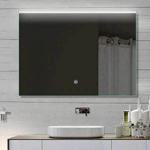 Badezimmerspiegel Touch LED Lichtspiegel Wand Hänge spiegel Badspiegel 92 x 70 - Bild 1 von 4