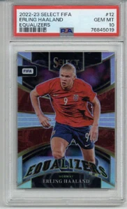 2022-23 PANINI SELECT FIFA EQUALIZERS #12 ERLING HAALAND NORWAY PSA 10 LOW POP 6 - Picture 1 of 2