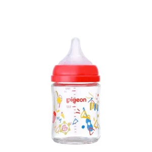 Breastfeeding Experience Baby Bottle 160ml 0 Months~ Heat Resistant Glass Music - Picture 1 of 7