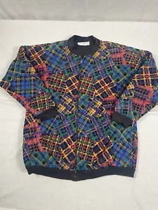 Vintage Kathleen Usherwood Quilted Padded Shoulders Jacket 90s Nieman Marcus - Picture 1 of 8