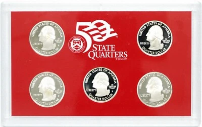 Juego de prueba de plata de la Casa de la Moneda de Estados Unidos 2007 10 de 14 monedas con caja y certificado de autenticidad Foto 1 de 4