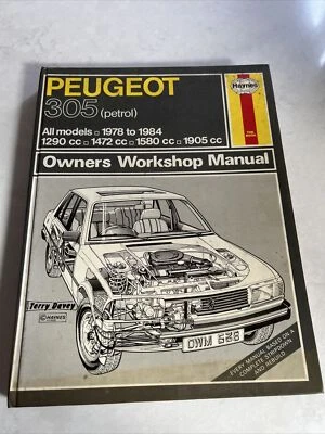 Haynes Workshop Manual No. 538. Peugeot 305 (petrol). All Models. 1978 to 1984 - Image 1 of 4