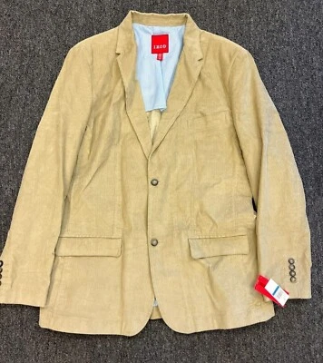 Blazer Traje Chaqueta Algodón Madera de Cedro Caqui Tostado Para Hombres Talla XL NUEVO Foto 1 de 4