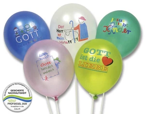 Luftballon-Set mit christlichen Kindermotiven - 25er Packung (*NEU*) - Bild 1 von 2