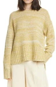Vince Marled Wool-Cashmere Crewneck Side Slit Sweater Size XS - Picture 1 of 12