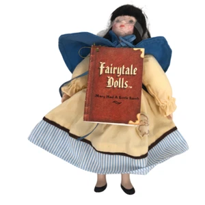 "Muñeca Russ cuento de hadas Mary Had a Little Lamb porcelana 8" - Imagen 1 de 11