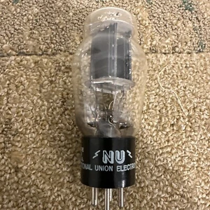 National Union 2A3 Black Plate Tube Amplitrex Test 94% 53,5ma 4890 Mikromhos - Bild 1 von 3