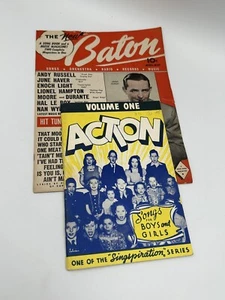 VTG The New Baton Magazine April-May 1945 Jimmy Dorsey Cover Action Americana - Imagen 1 de 10