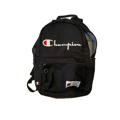 Mochila Champion Daily negra gris con logotipo Foto 1 de 3
