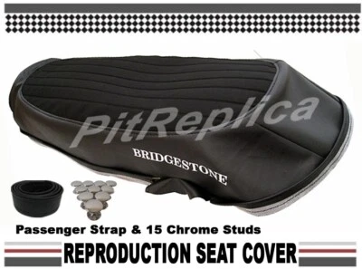 BRIDGESTONE 350 GTR GTO 1969 1970 1971 *GAMUZA PRENSADA TÉRMICAMENTE* CUBIERTA DE ASIENTO [ZACLC] Foto 1 de 4