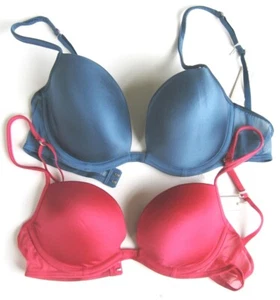 XB101 Gilly Hicks Hollister NEW Seamless T-Shirt Mesh Wing Contour Plunge UW Bra - Picture 1 of 12