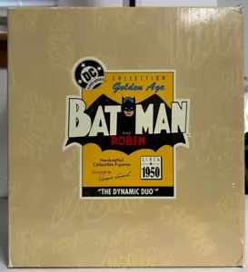 1996 Hallmark BATMAN & ROBIN The Dynamic Duo Golden Age Collection STATUE - Picture 1 of 6