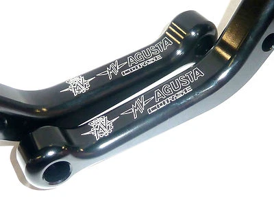 MV AGUSTA Brutale 675 2014-2016 PALANCAS DE FRENO Y EMBRAGUE CORTAS NEGRAS CARRETERA CARRERA S6ZB - Imagen 1 de 4