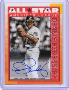 2025 Topps Series 2 #90AS-DE Dennis Eckersley Athletics Red 5 /5 SSP Auto MLB - Picture 1 of 3