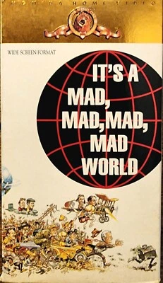 It's A Mad, Mad, Mad Mad World 1991 VHS 2-Tape Set Widescreen MGM/UA Free Shippi - Image 1 of 4