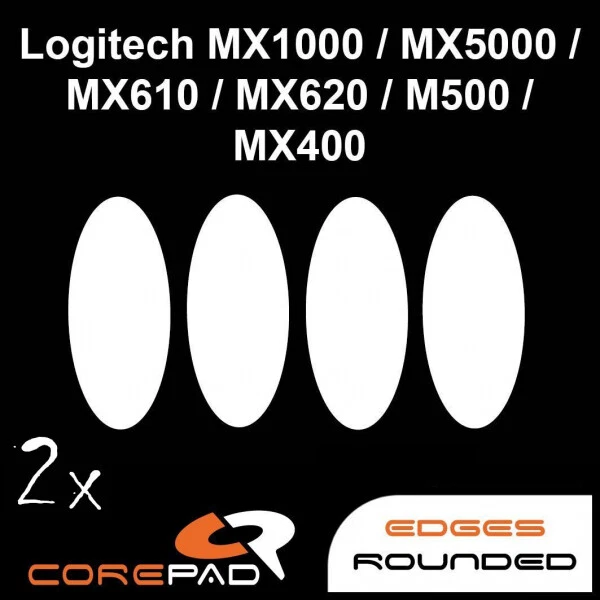 Corepad Skatez Logitech MX1000 MX5000 MX610 MX620 M500 MX400 Mouse Feet Teflon - Image 1 of 1