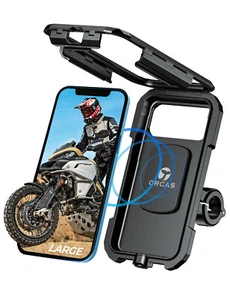 Orcas Waterproof Motorbike Phone Holder Charger Qi fast wireless charging UK - Picture 1 of 8