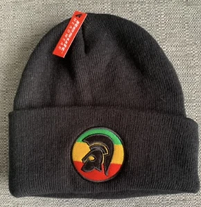 Berretto nero ricamato di ispirazione giamaicana Trojan. Retro, Northern Soul Ska - Foto 1 di 1