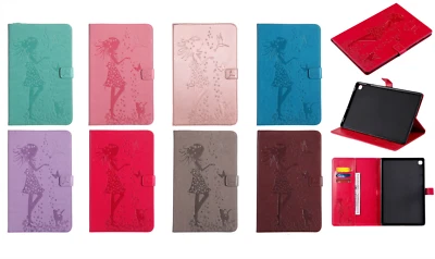 Girl Leather Stand Tablet Case For iPad Pro 3 4 5 6 7 8 Mini Air 1 2 3 9.7" 10.2 - Image 1 of 4