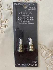 ASHLAND HALLOWEEN MINIATURES CANDLE SET ~ NEW SET OF 2 IN PKG - Picture 1 of 3