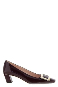 ROGER VIVIER Belle Vivier Bordeaux Patent Leather 45mm Pumps New & Authentic - Picture 1 of 4