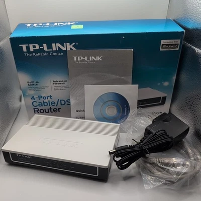 TP-Link Cable DSL Router TL-R402M 4 Port 10/100 - NEW OPEN BOX - Image 1 of 4