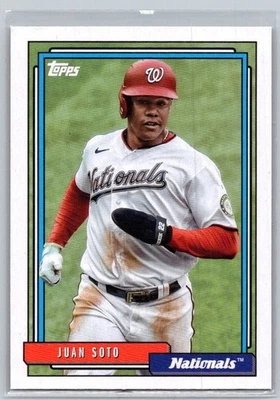 2021 Topps Update Series - 1992 Topps Redux Juan Soto #T92-49 - Image 1 of 2