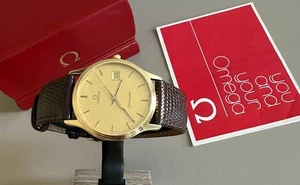 Omega Seamaster Solid Gold Men Vintage Watch - Picture 1 of 24