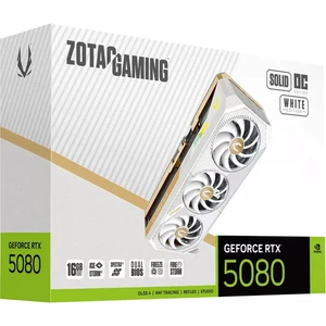 Zotac Gaming GeForce RTX 5080 Solid OC White Edition, 16GB GDDR7, HDMI, 3x DP - Bild 1 von 8
