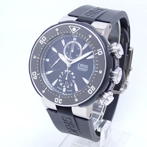 Reloj de buceo Oris 7630 71 ProDiver cronógrafo fecha para hombre AT - Imagen 1 de 10