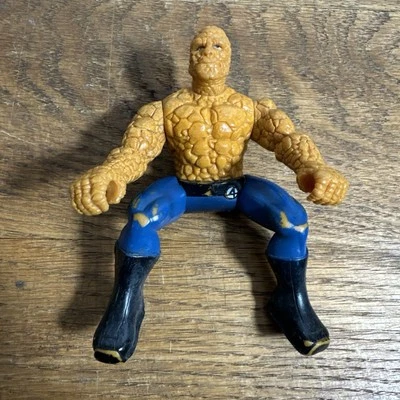 "Figura de acción de la película Fantastic Four The Thing Riding/Sitting Marvel Toy Biz 5""" Foto 1 de 4