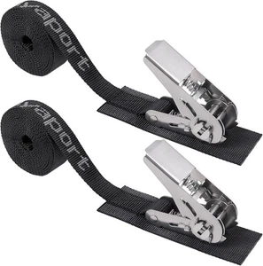 Stainless Steel Ratchet Tie Down Straps Endless 12' Heavy Duty Boat Tie Downs... - Picture 1 of 6