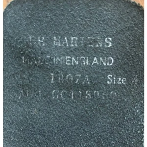 Vintage Dr. Martens 1B60 20-Loch hoher Absatz schwarze Stiefel hergestellt in England - Größe 4 UK - Bild 1 von 11