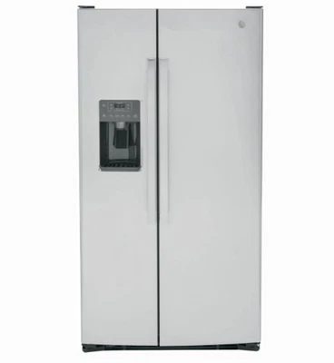 GE 36" Freestanding 25.3 Cu. Ft. Side by Side Refrigerator - GSE25GYPFS - Image 1 of 4