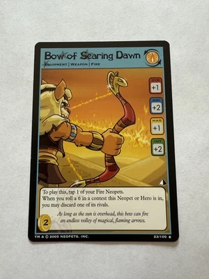Neopets TCG - Bow of Searing Dawn - Rare - Lost Desert 23/100 - Image 1 of 2