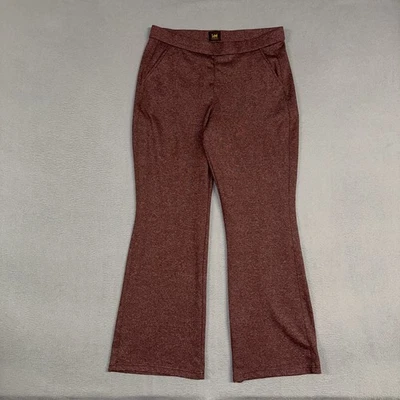 Pantalones Lee para mujer 33 púrpura terciopelo remolacha recto cómodo cintura tirar Foto 1 de 4