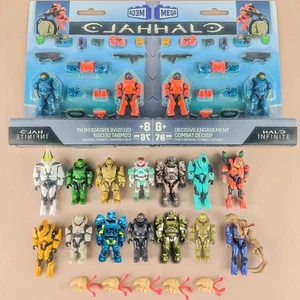 Lot of Set Halo Mega Construx Bloks Unsc Elite Spartan Flood Marine Master Cheif - Picture 1 of 1