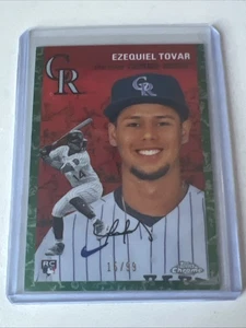 TOPPS 2023 CROMO PLATINO EZEQUIEL TOVAR VERDE TOILE RC/99 - Imagen 1 de 2