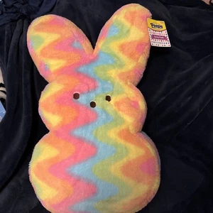Peeps Rainbow Color Plush Easter Bunny Stuffed Medium Size 24" NWT - Picture 1 of 2