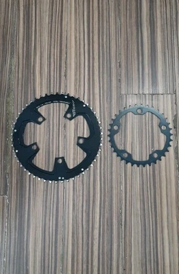 Miche Team Chainrings 10 Speed 50 34 110 Bcd Tooth Double Racing Road Race Bike - Image 1 of 4