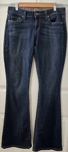Paige Bell Canyon Flare Jeans Women's 27p Low Rise Petite Flared Denim 29X31 Y2K - Picture 1 of 24