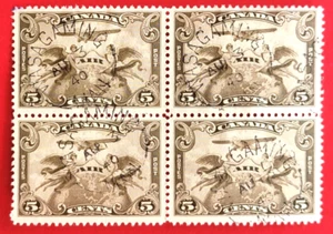 Canada Stamp C1 Air Mail Stamp Used Block - Picture 1 of 1