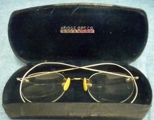Antike Brille im Original Etui Brille Hodge Opt Co Savannah Anfang 1900 - Bild 1 von 7