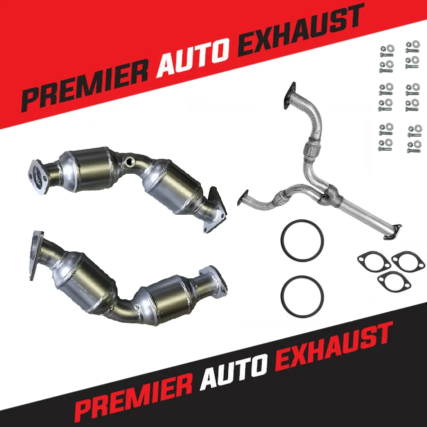 Juego de convertidores catalíticos de 3,5 L y tubo en Y flexible R.W.D para Infiniti G35 2003-2007 Foto 1 de 1